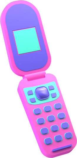 3D Flip Phone