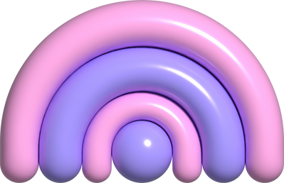 3D卡通表情素材-半圆